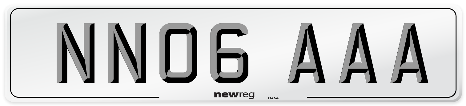 NN06 AAA Number Plate from New Reg